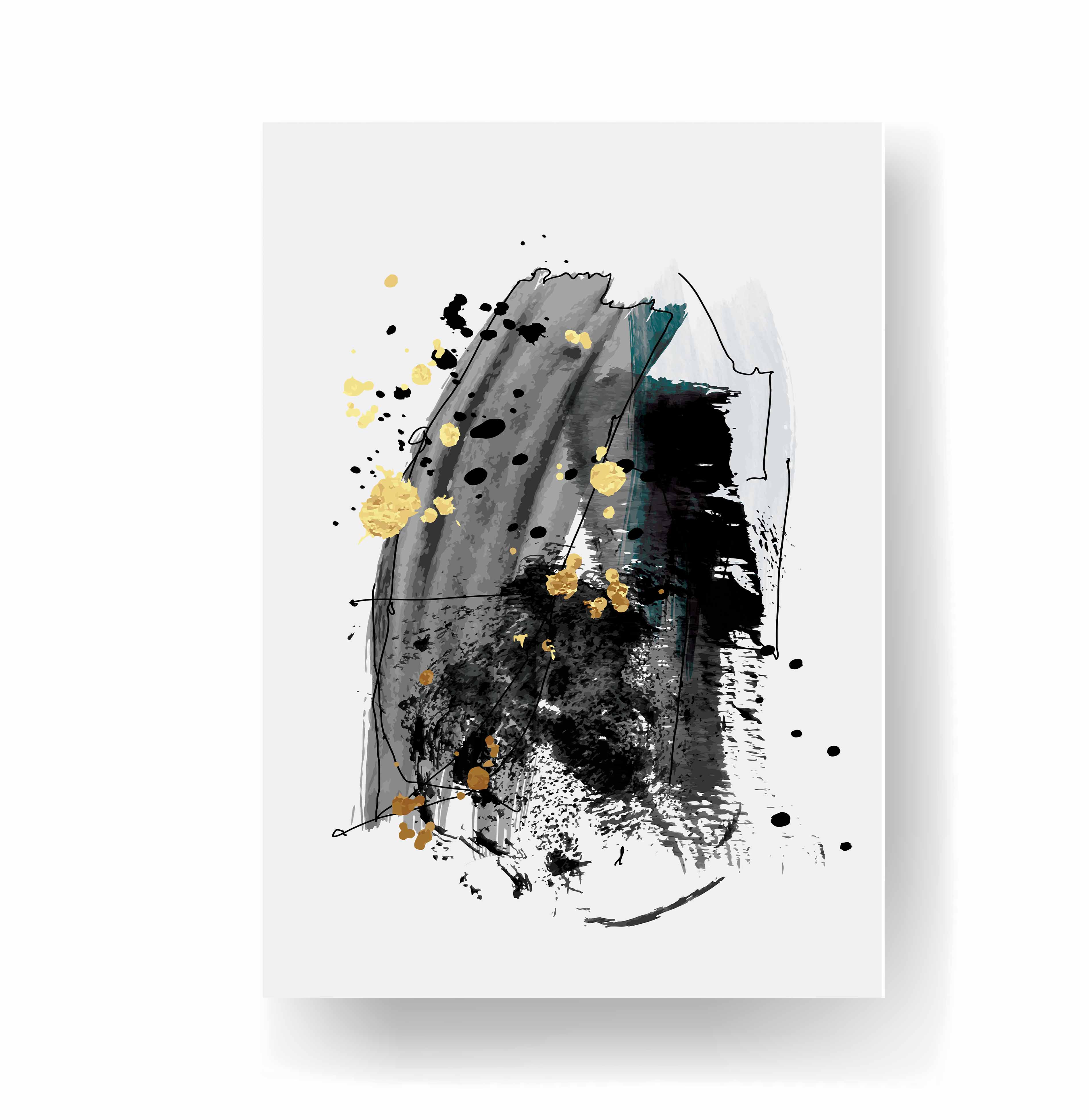 Chromatic Clash - A Premium Abstract Wall Art Canvas Paintings. โ Klasika