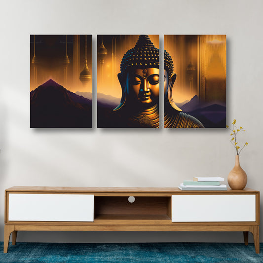 Meditating Buddha Canvas Painting
