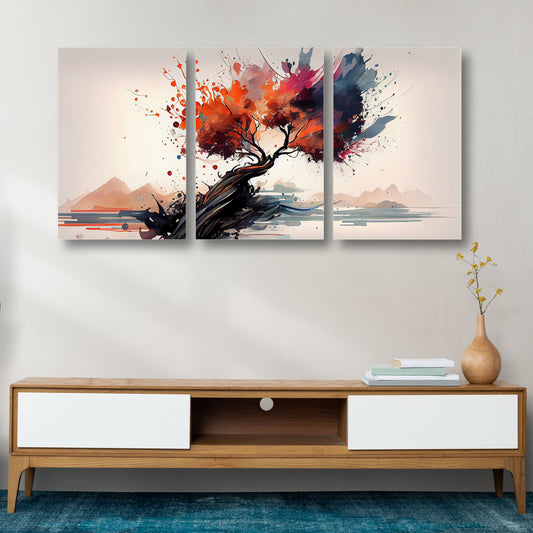 Vibrant Tree Canvas Painting