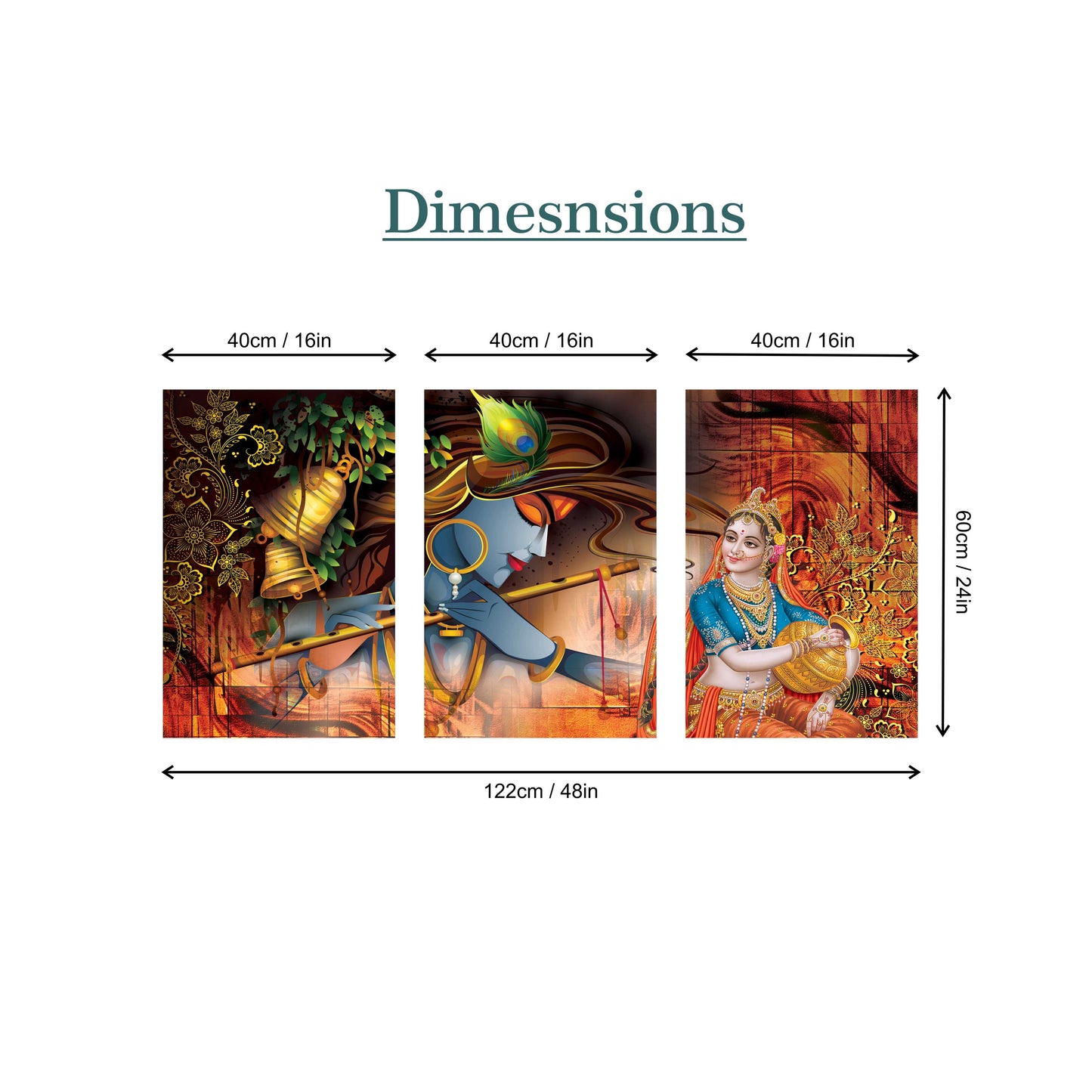 Radha Krishna Canvas Painting