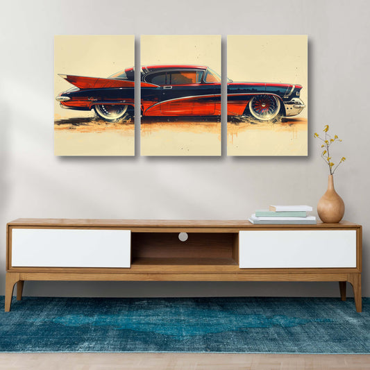 Classic Retro Car Modern Canvas Painting