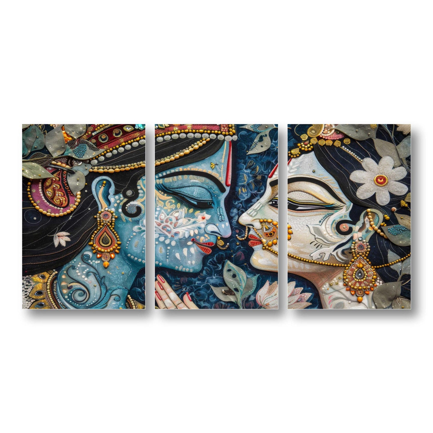 Radha Krishna Spiritual Canvas Painting