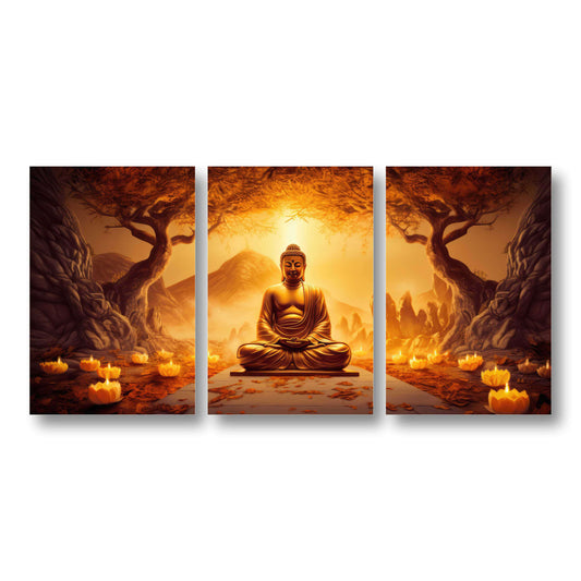 Meditating Buddha Canvas Painting
