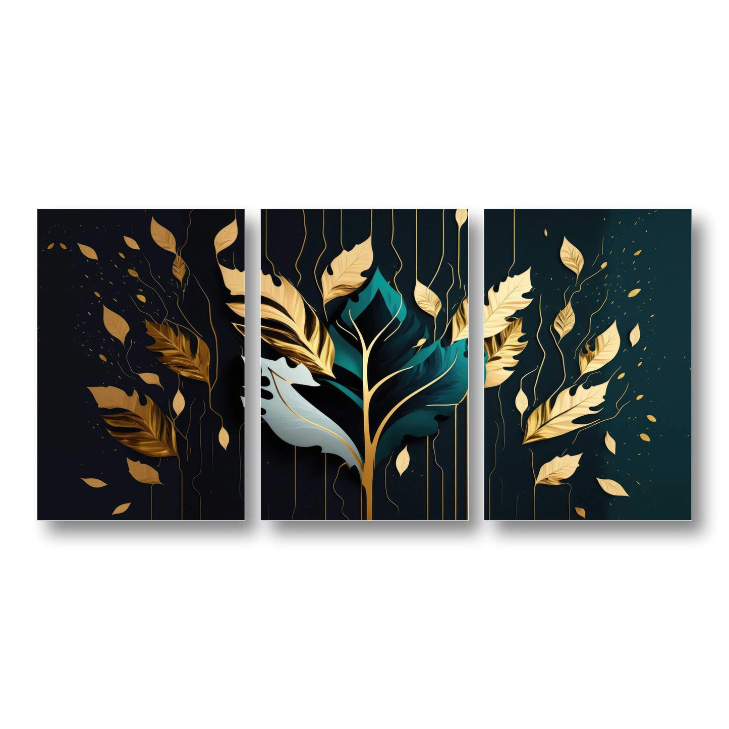 Vibrant Golden Leaves Canvas Painting