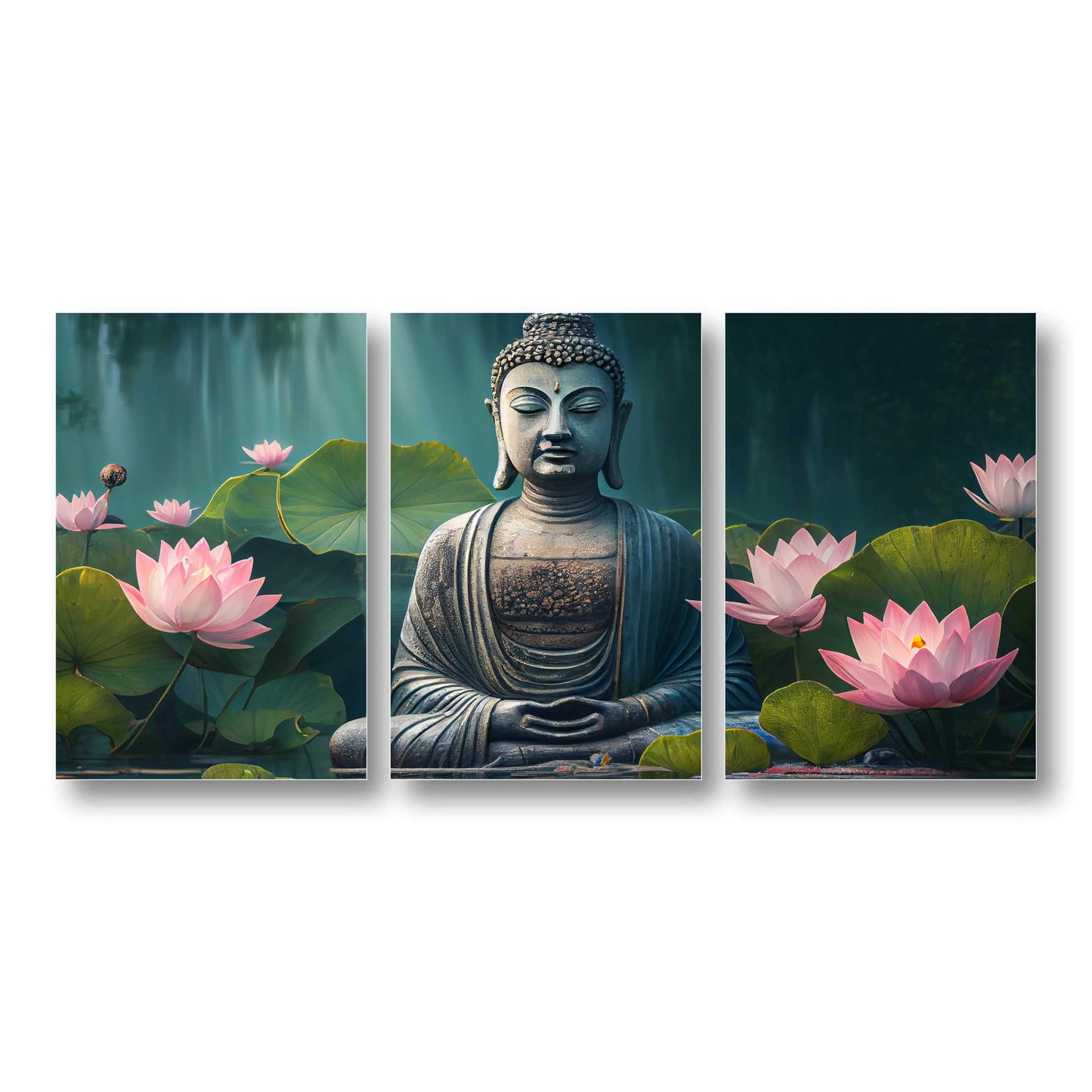 Meditating Buddha with Lotus