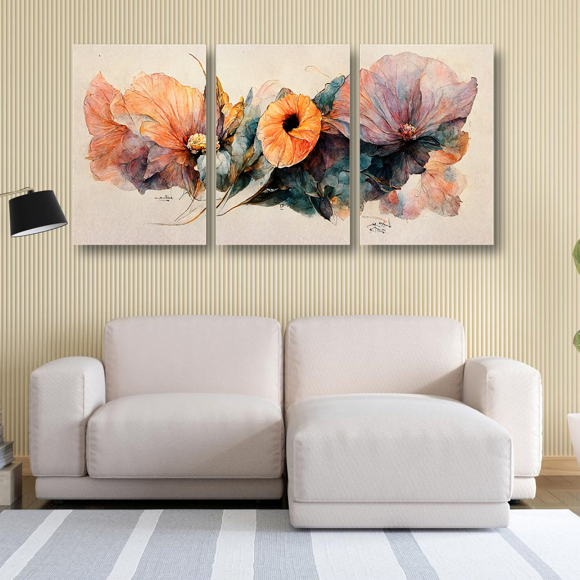 Floral Abstract Canvas Painting