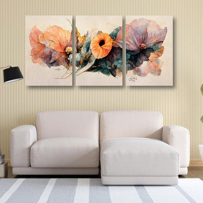 Floral Abstract Canvas Painting