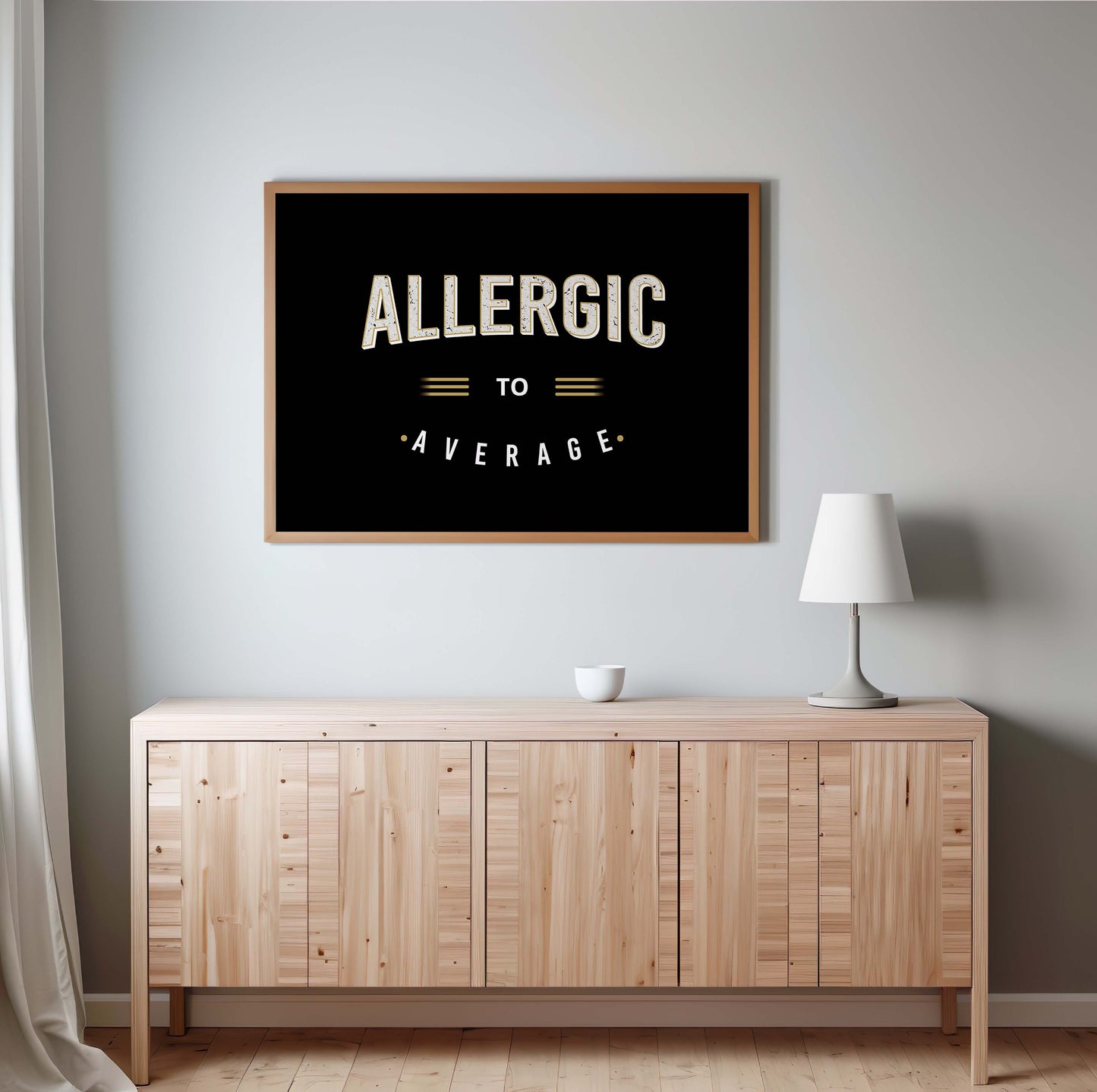 ALLERGIC TO AVERAGE