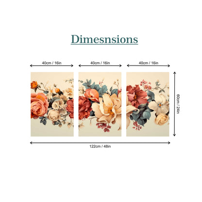 Vintage Botanical Canvas Painting