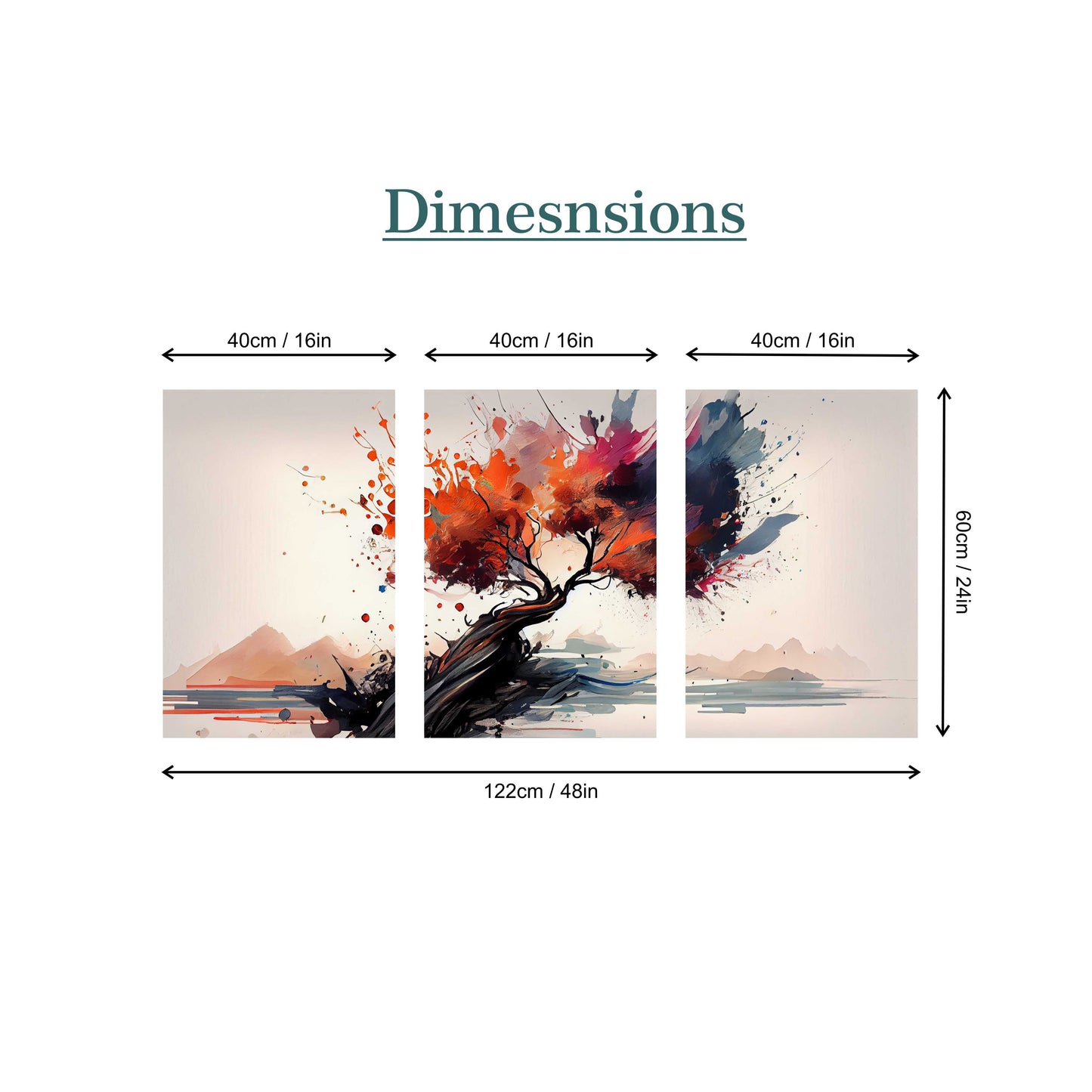 Vibrant Tree Canvas Painting