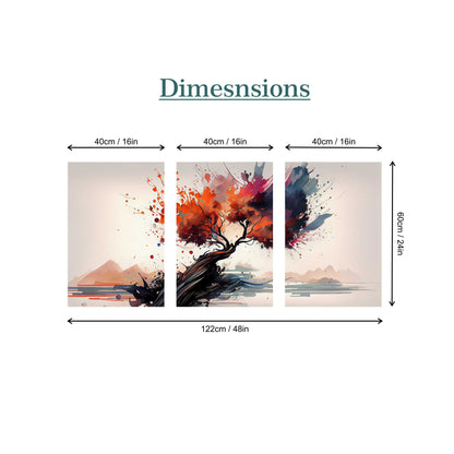 Vibrant Tree Canvas Painting