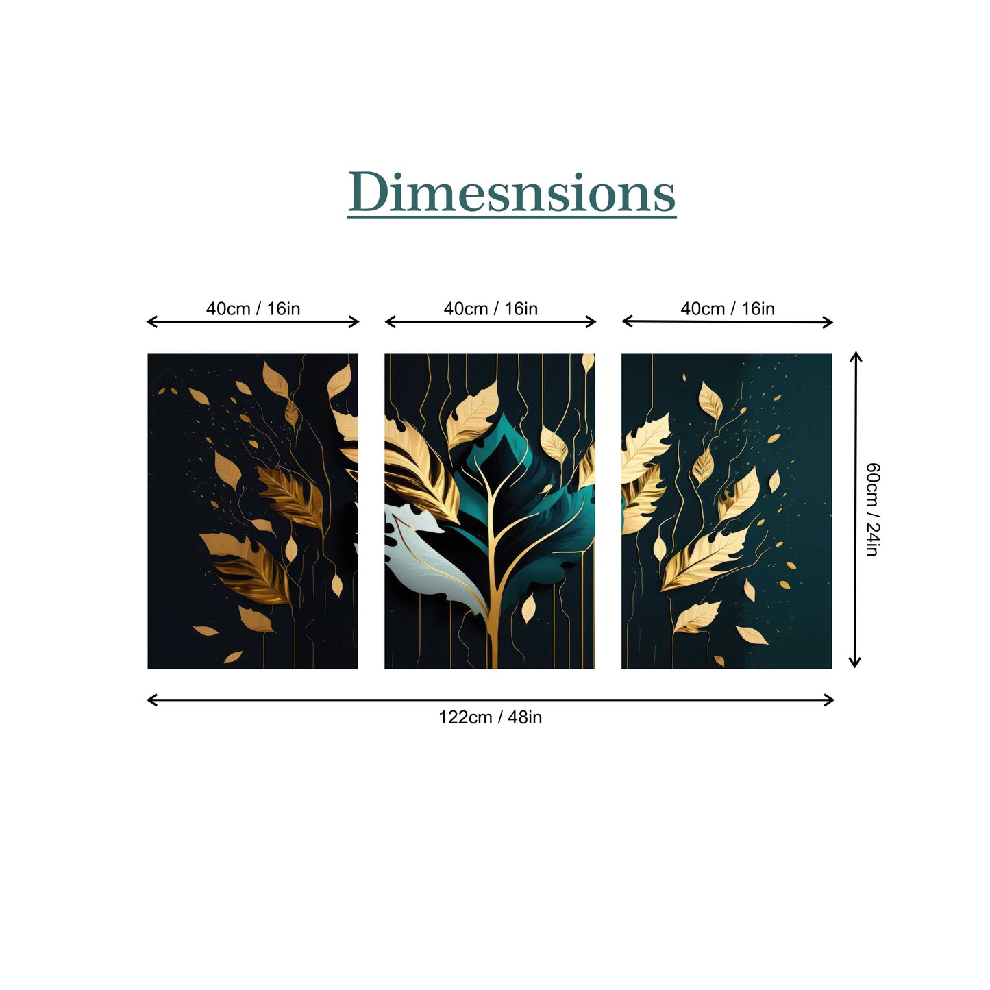 Vibrant Golden Leaves Canvas Painting