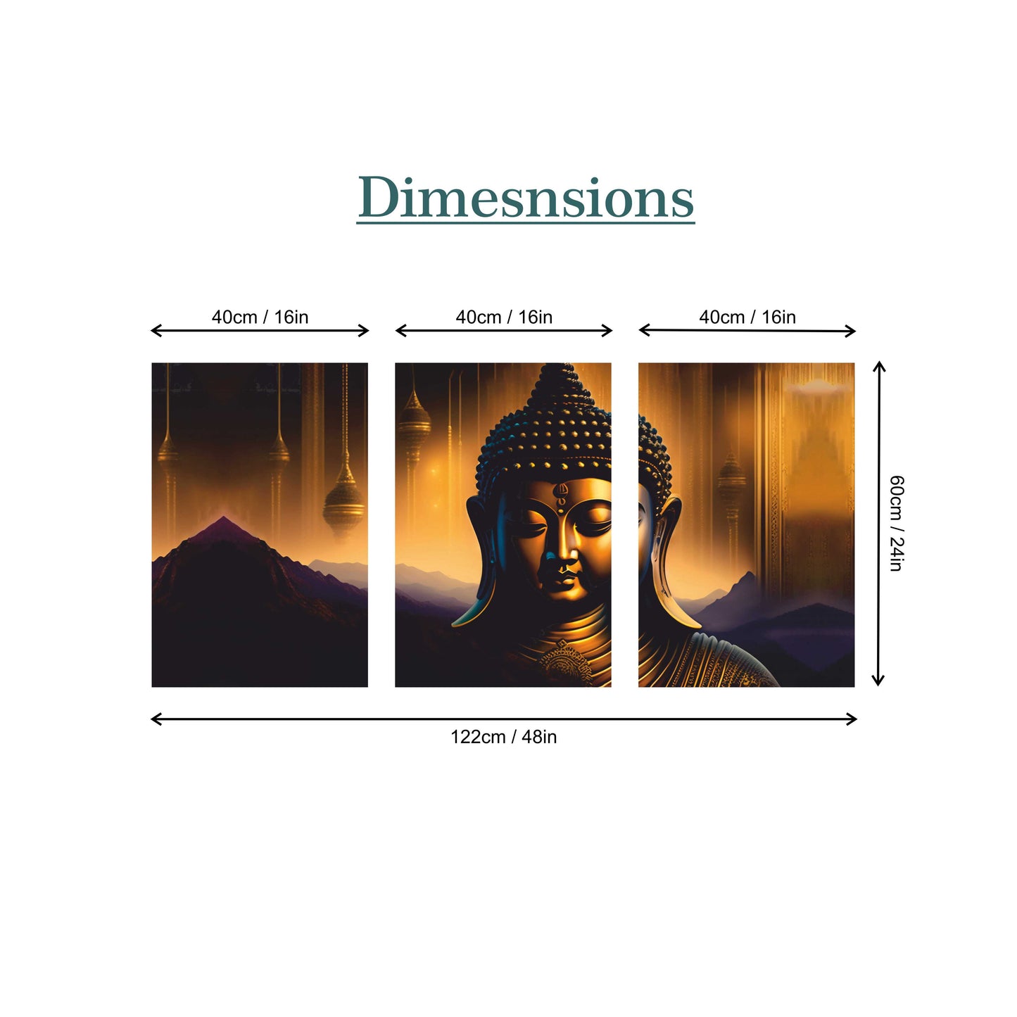 Meditating Buddha Canvas Painting