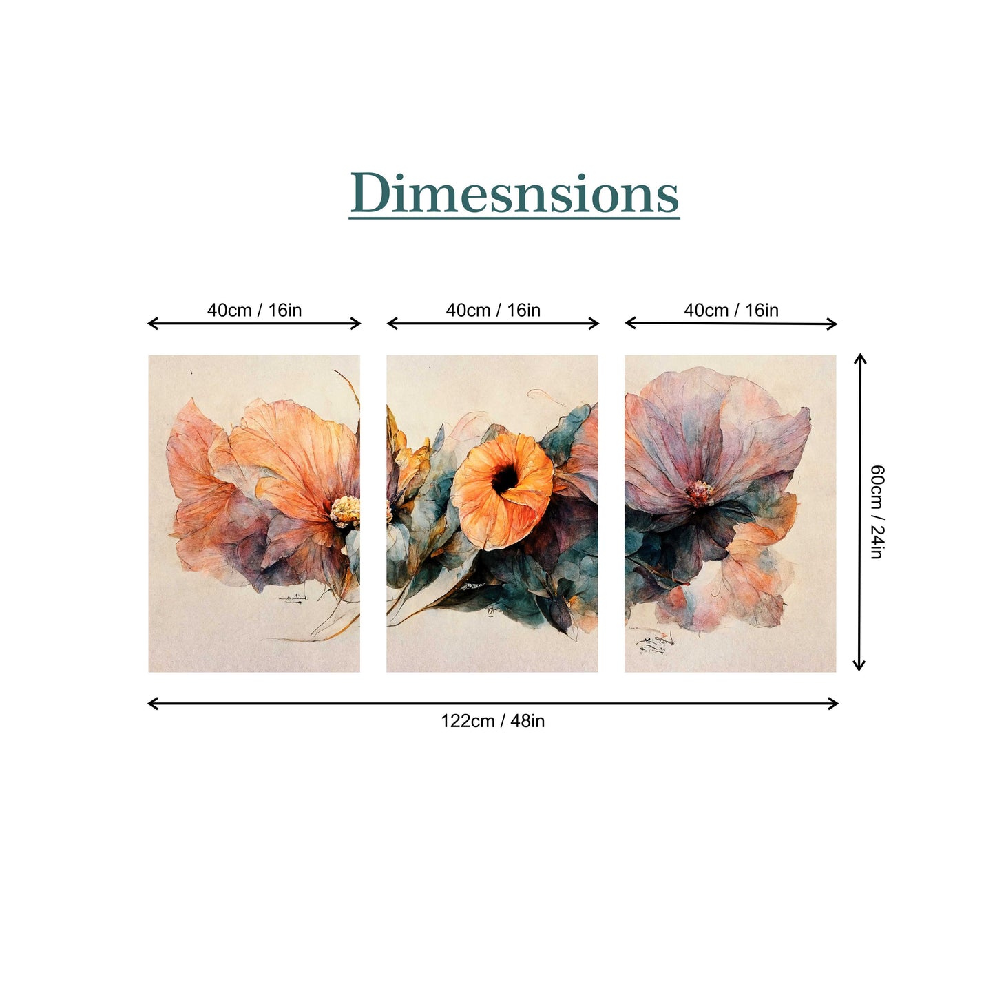 Floral Abstract Canvas Painting