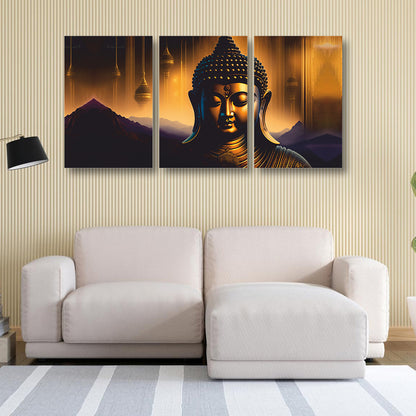 Meditating Buddha Canvas Painting
