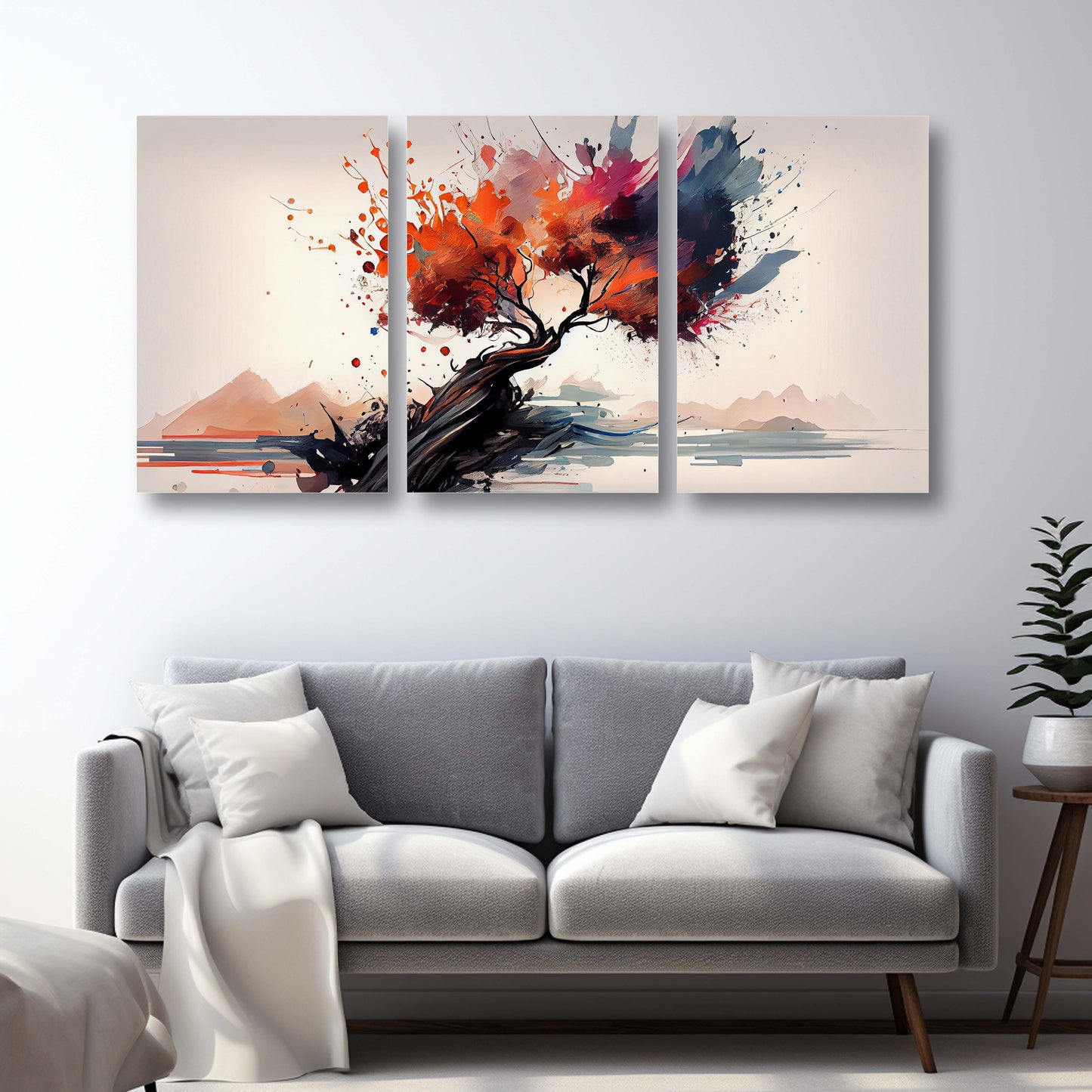 Vibrant Tree Canvas Painting