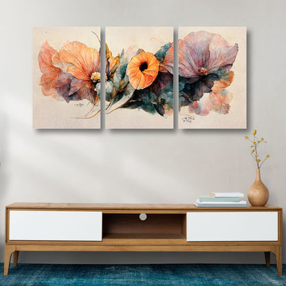 Floral Abstract Canvas Painting