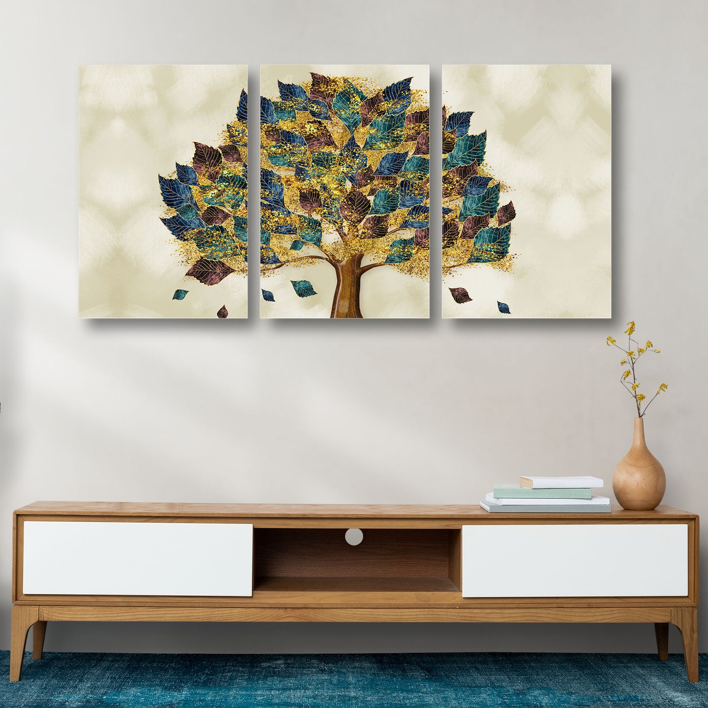 Vibrant Banyan Tree Canvas Painting