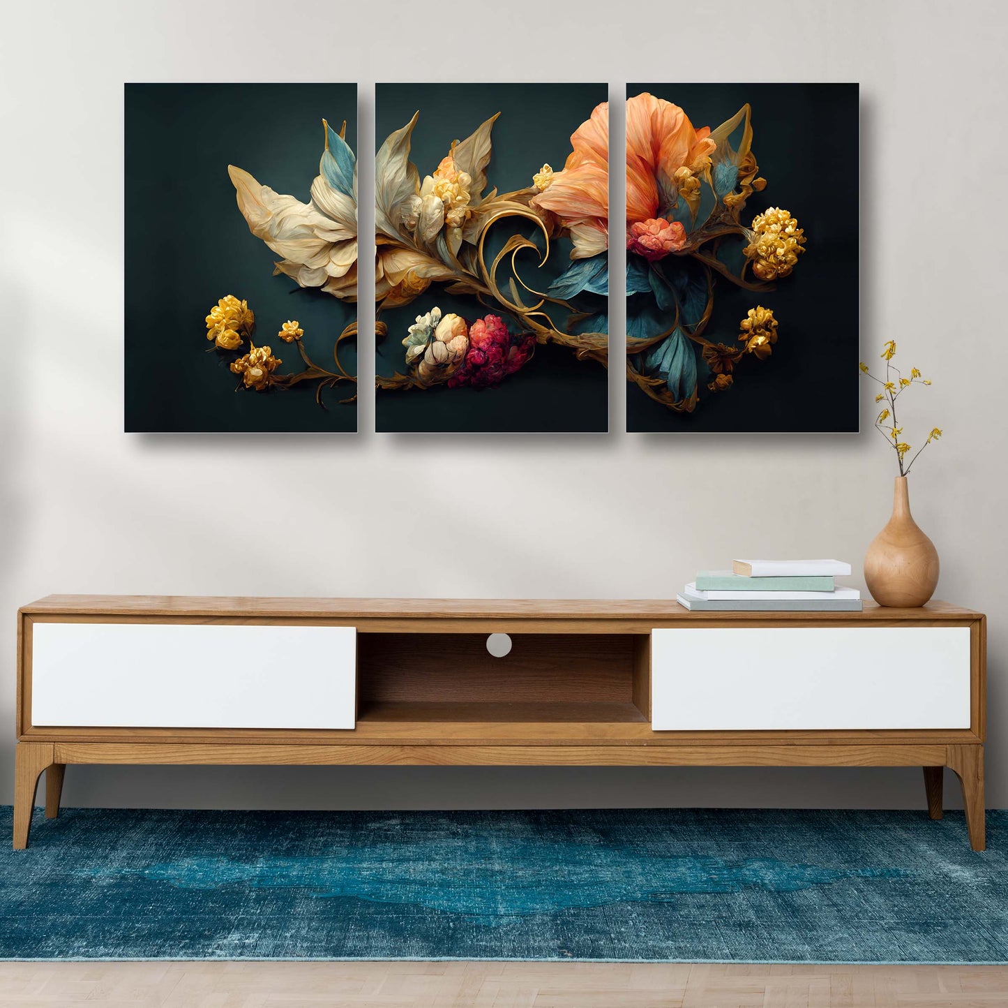 Vintage Botanical Elegance Canvas  Painting
