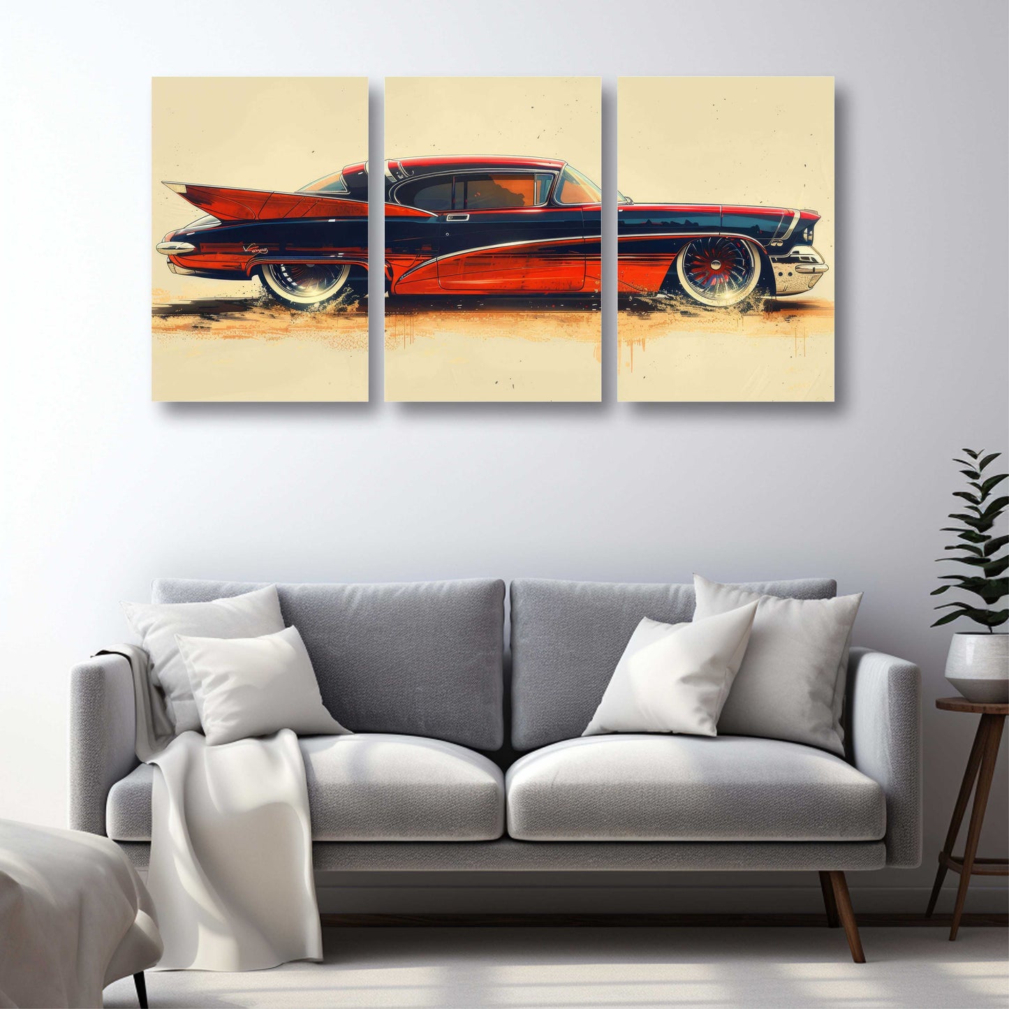 Classic Retro Car Modern Canvas Painting