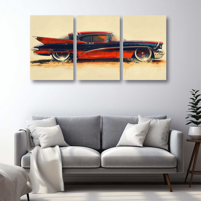 Classic Retro Car Modern Canvas Painting