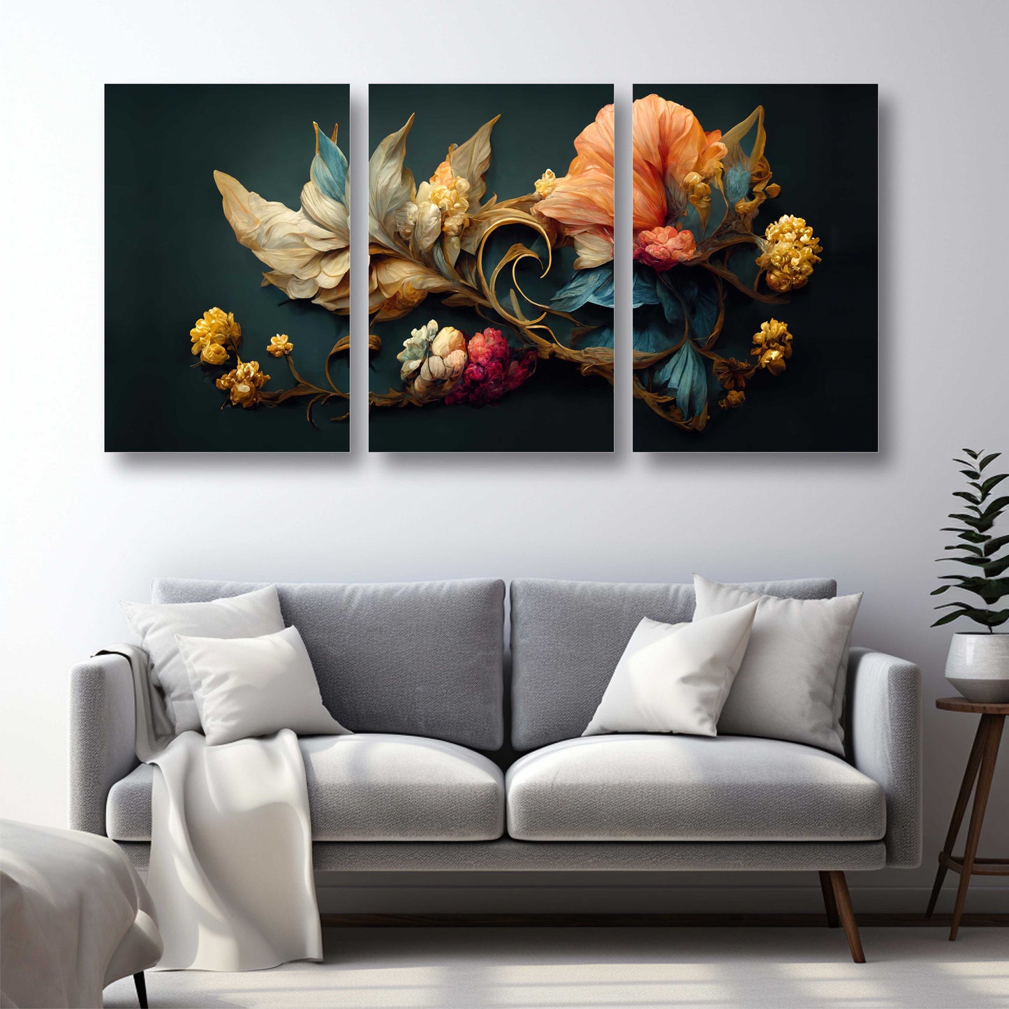 Vintage Botanical Elegance Canvas  Painting