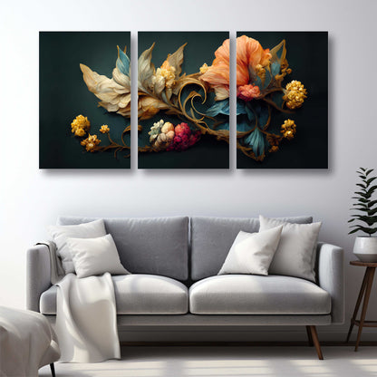 Vintage Botanical Elegance Canvas  Painting