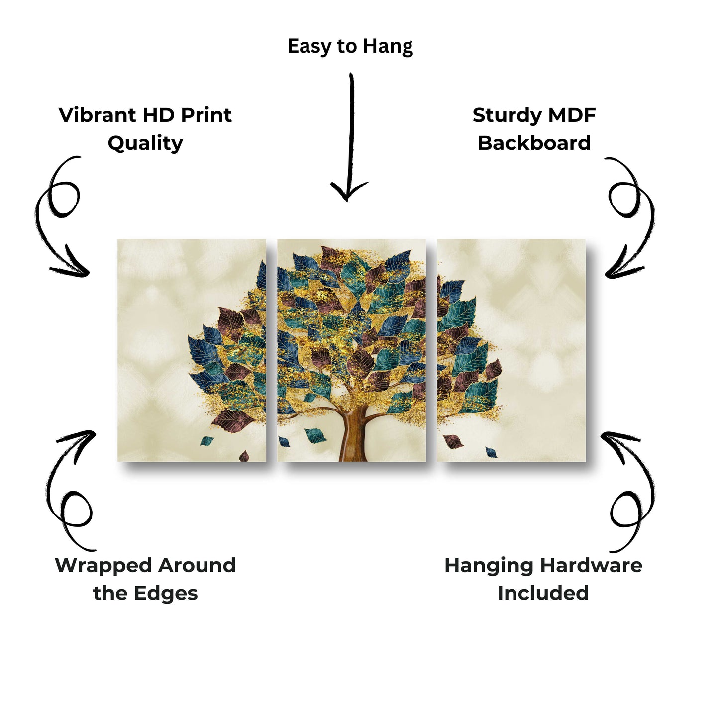 Vibrant Banyan Tree Canvas Painting