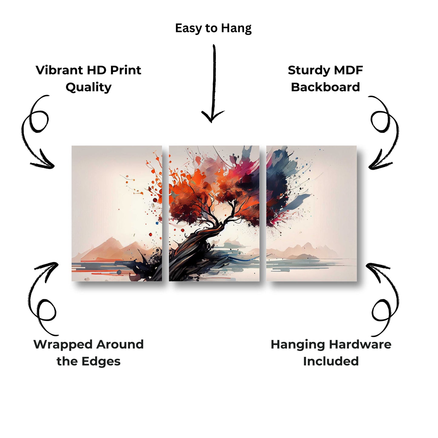 Vibrant Tree Canvas Painting
