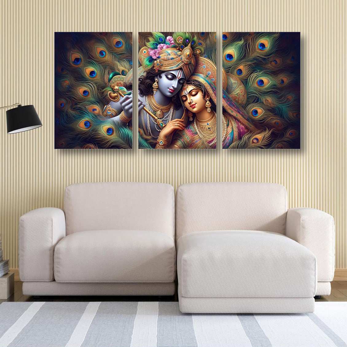 Radha Krishna Leela Canvas Painting