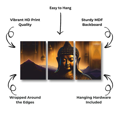 Meditating Buddha Canvas Painting