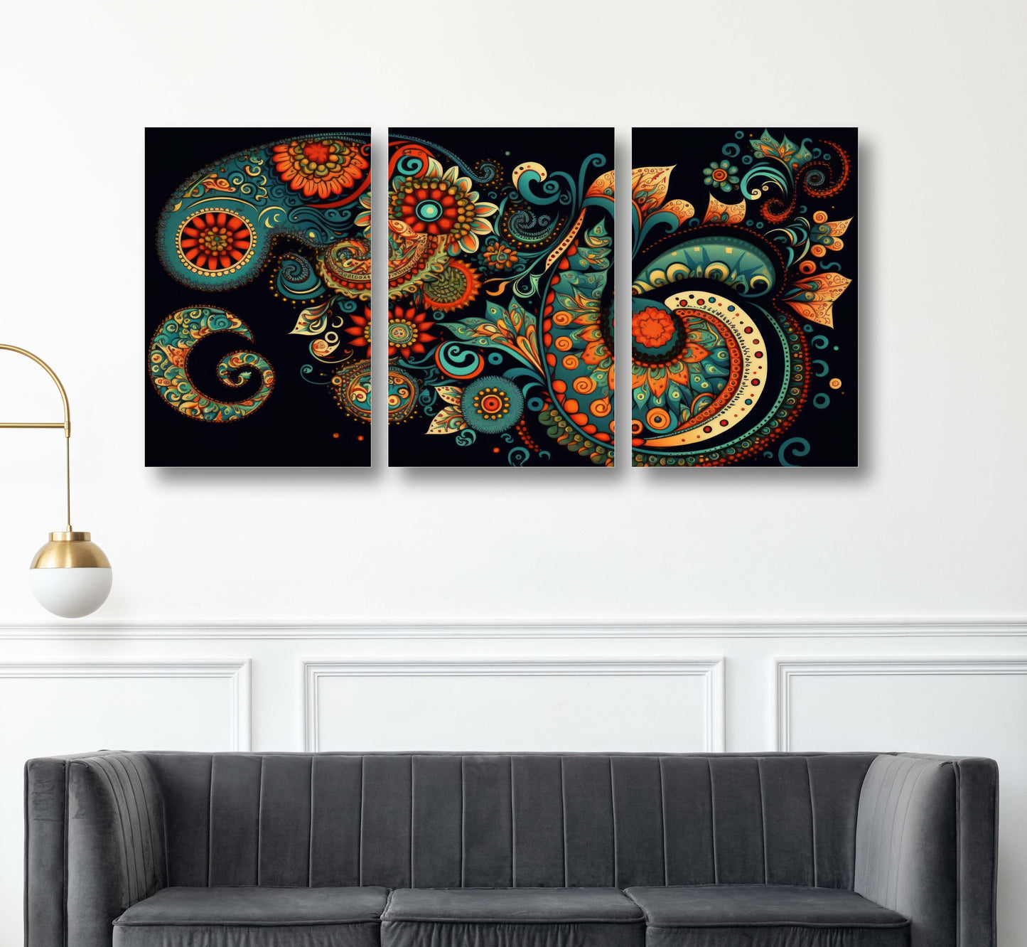 Bohemian Mandala Canvas Painting