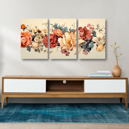 Vintage Botanical Canvas Painting