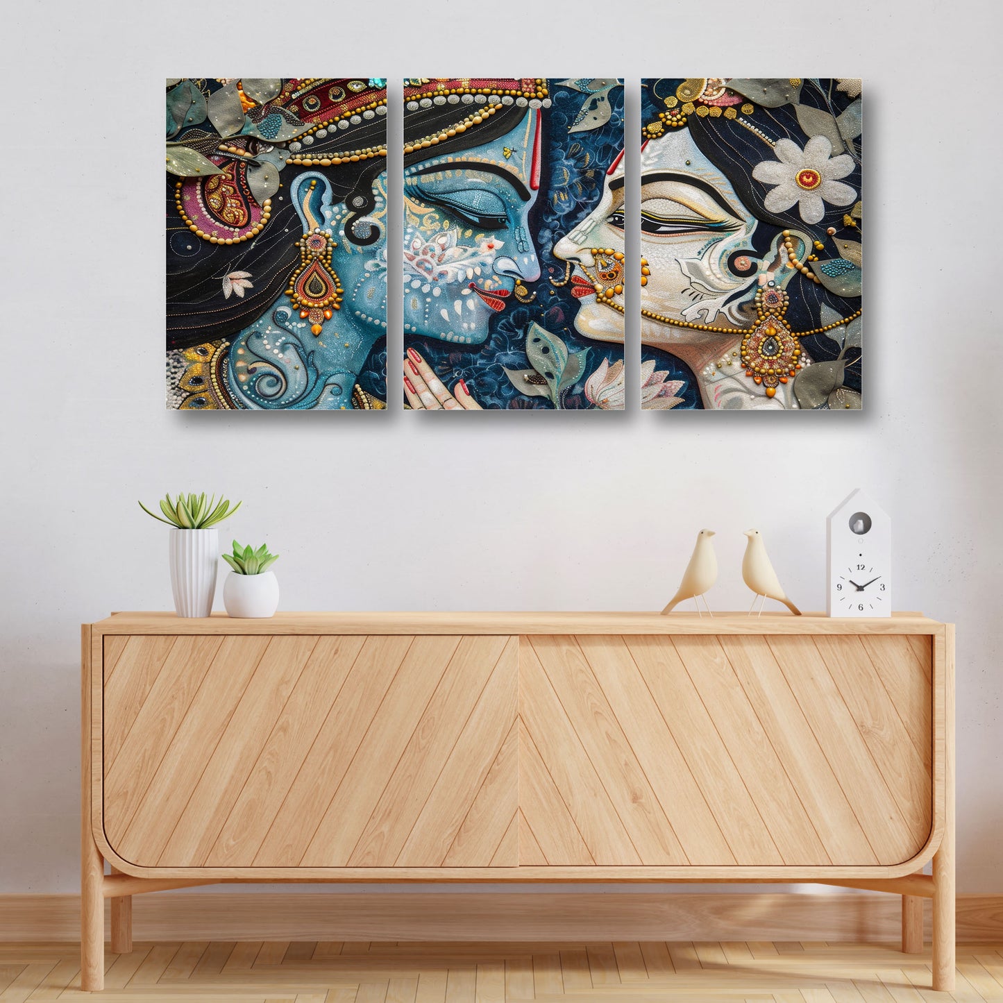 Radha Krishna Spiritual Canvas Painting